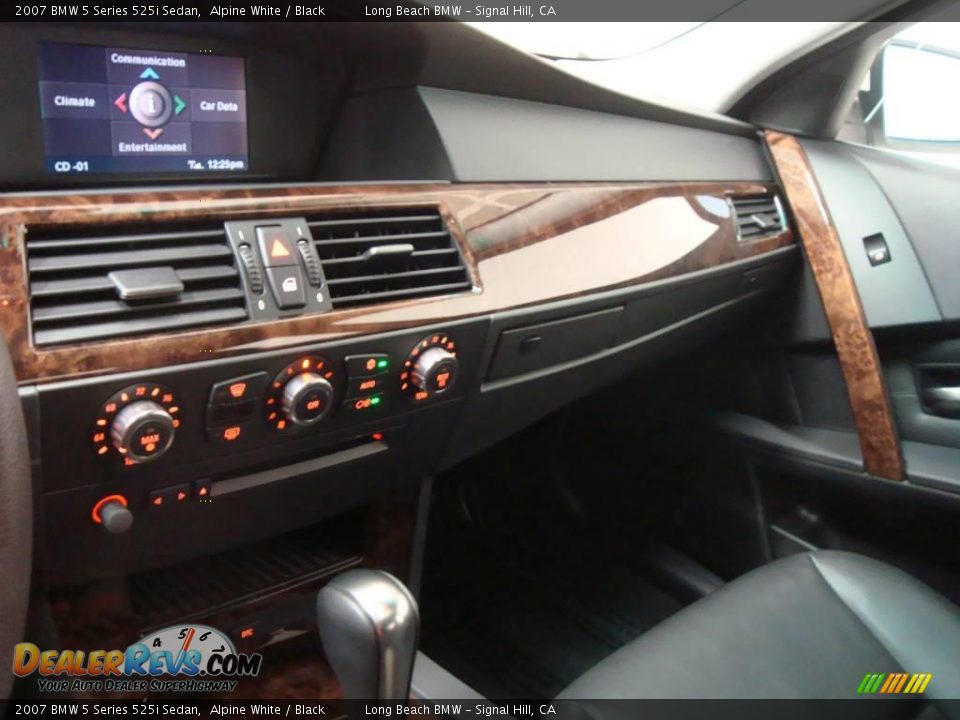 2007 BMW 5 Series 525i Sedan Alpine White / Black Photo #35