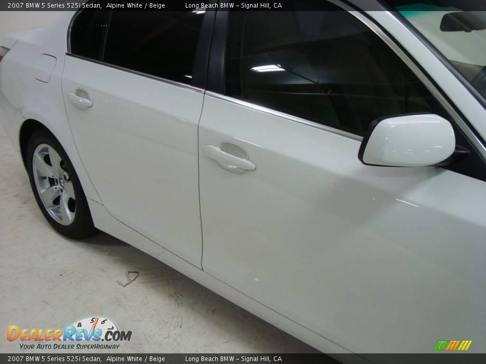 2007 BMW 5 Series 525i Sedan Alpine White / Beige Photo #3