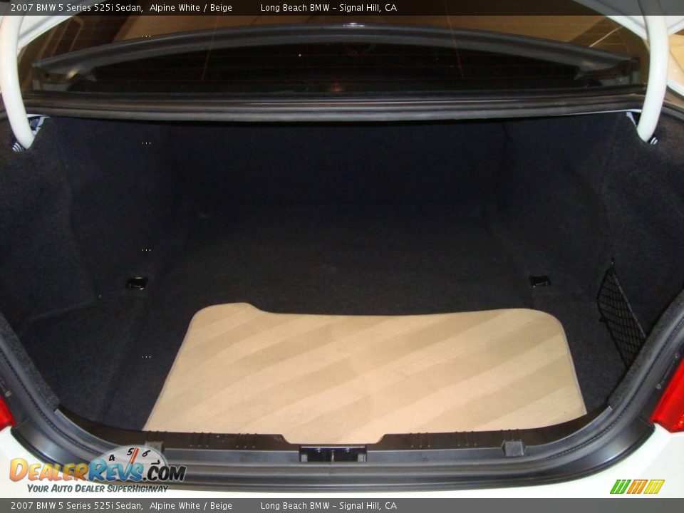 2007 BMW 5 Series 525i Sedan Alpine White / Beige Photo #9