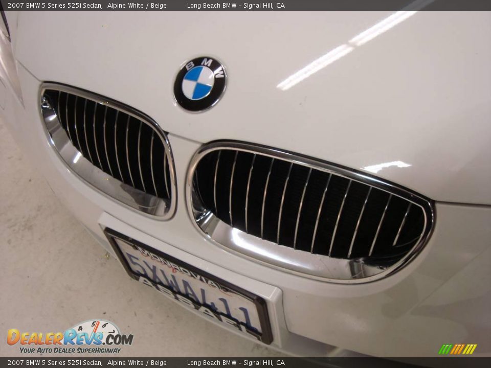 2007 BMW 5 Series 525i Sedan Alpine White / Beige Photo #16
