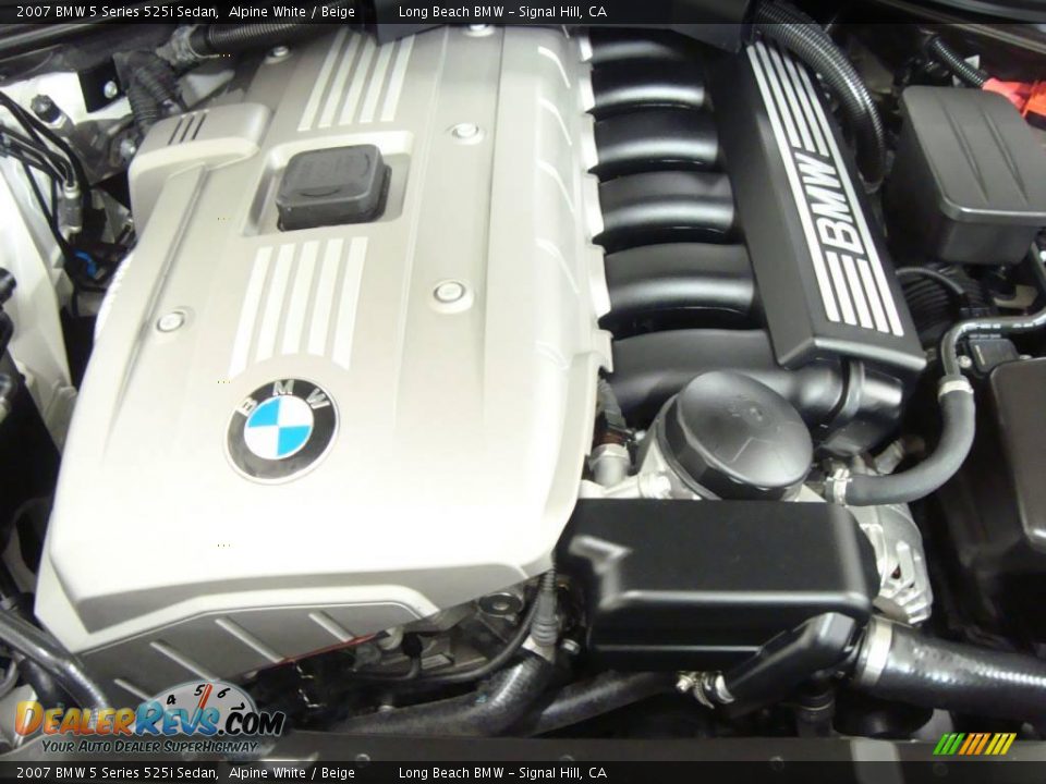 2007 BMW 5 Series 525i Sedan Alpine White / Beige Photo #19