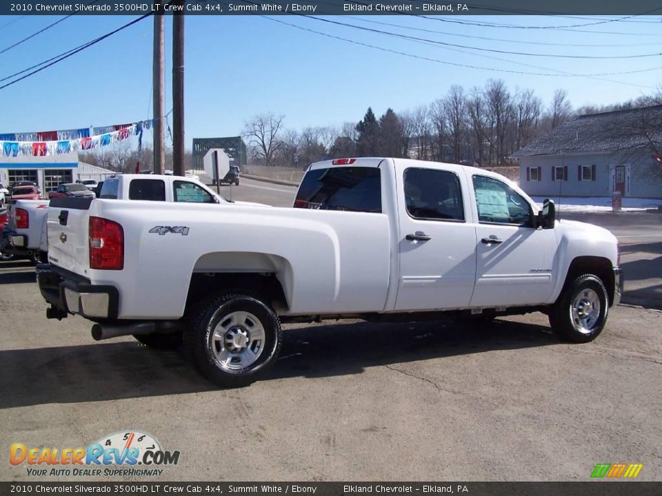 2010 Chevrolet Silverado 3500HD LT Crew Cab 4x4 Summit White / Ebony Photo #3