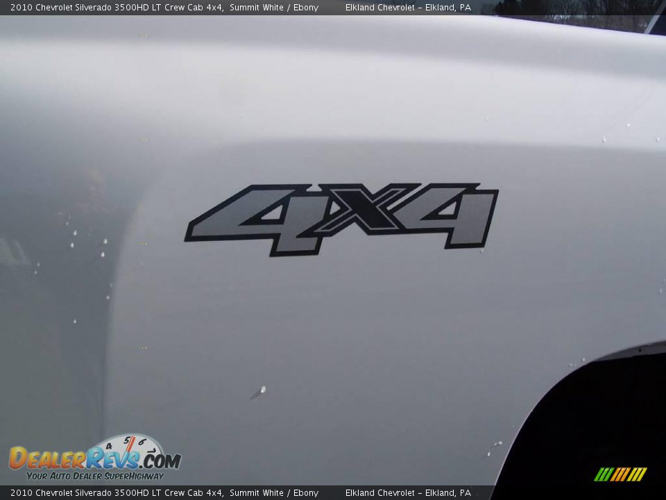 2010 Chevrolet Silverado 3500HD LT Crew Cab 4x4 Summit White / Ebony Photo #4