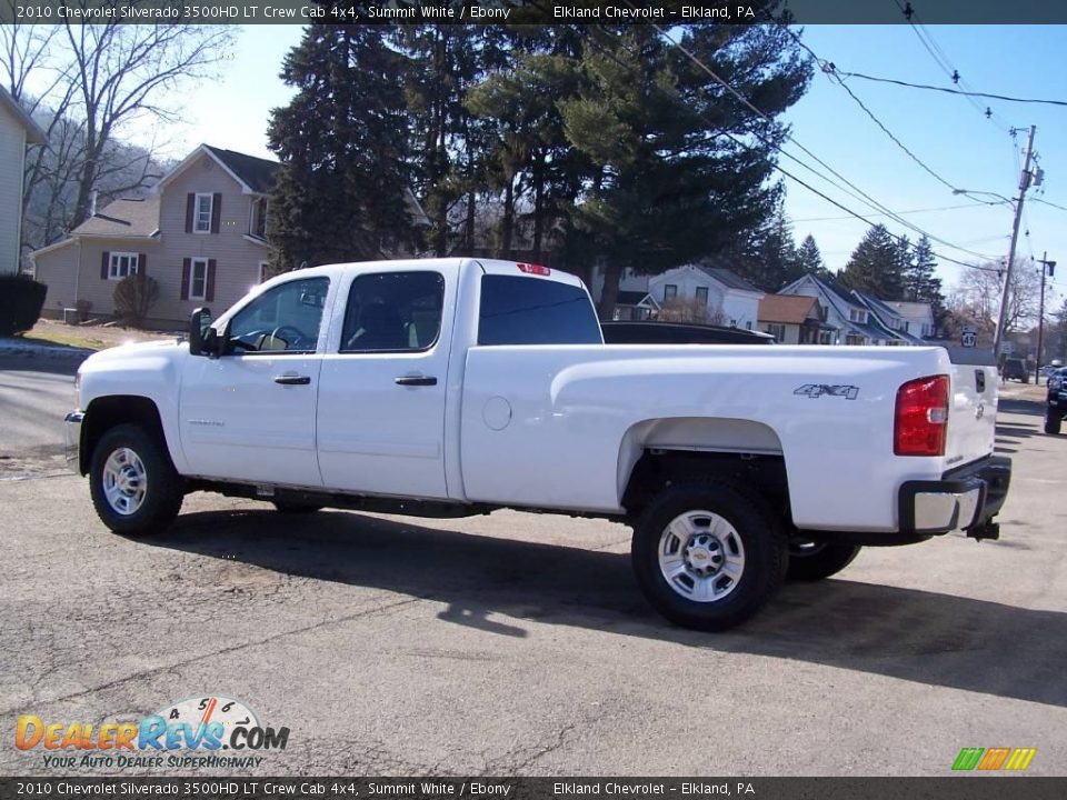 2010 Chevrolet Silverado 3500HD LT Crew Cab 4x4 Summit White / Ebony Photo #7