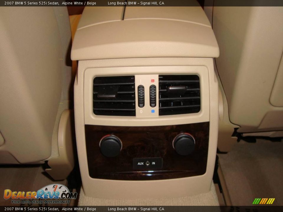 2007 BMW 5 Series 525i Sedan Alpine White / Beige Photo #30