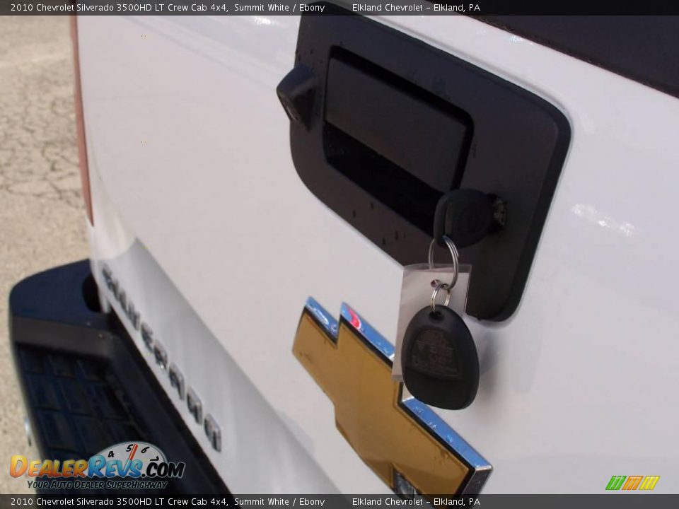 2010 Chevrolet Silverado 3500HD LT Crew Cab 4x4 Summit White / Ebony Photo #11