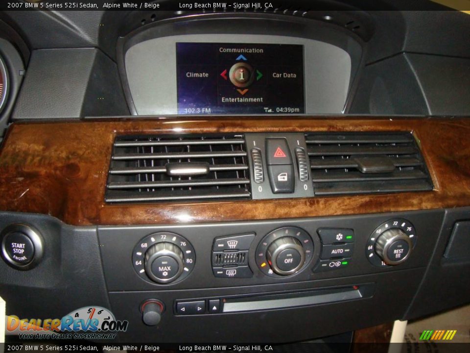 2007 BMW 5 Series 525i Sedan Alpine White / Beige Photo #35