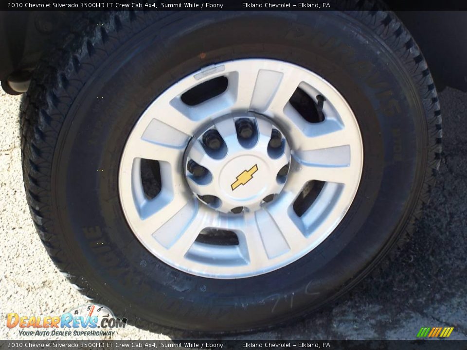 2010 Chevrolet Silverado 3500HD LT Crew Cab 4x4 Summit White / Ebony Photo #16