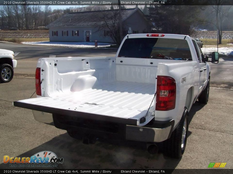 2010 Chevrolet Silverado 3500HD LT Crew Cab 4x4 Summit White / Ebony Photo #18
