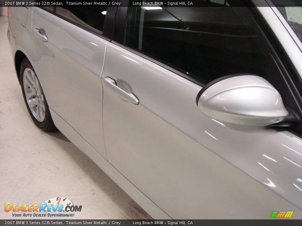 2007 BMW 3 Series 328i Sedan Titanium Silver Metallic / Grey Photo #4