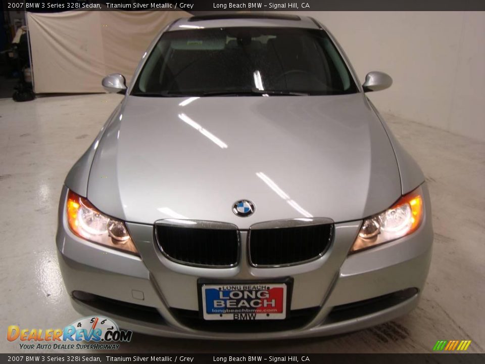 2007 BMW 3 Series 328i Sedan Titanium Silver Metallic / Grey Photo #5