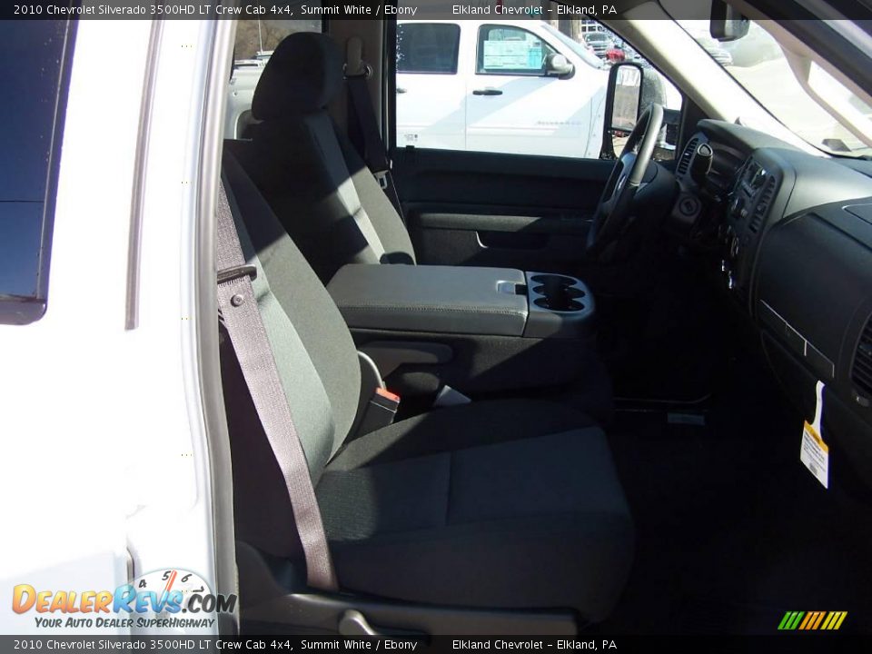 2010 Chevrolet Silverado 3500HD LT Crew Cab 4x4 Summit White / Ebony Photo #23