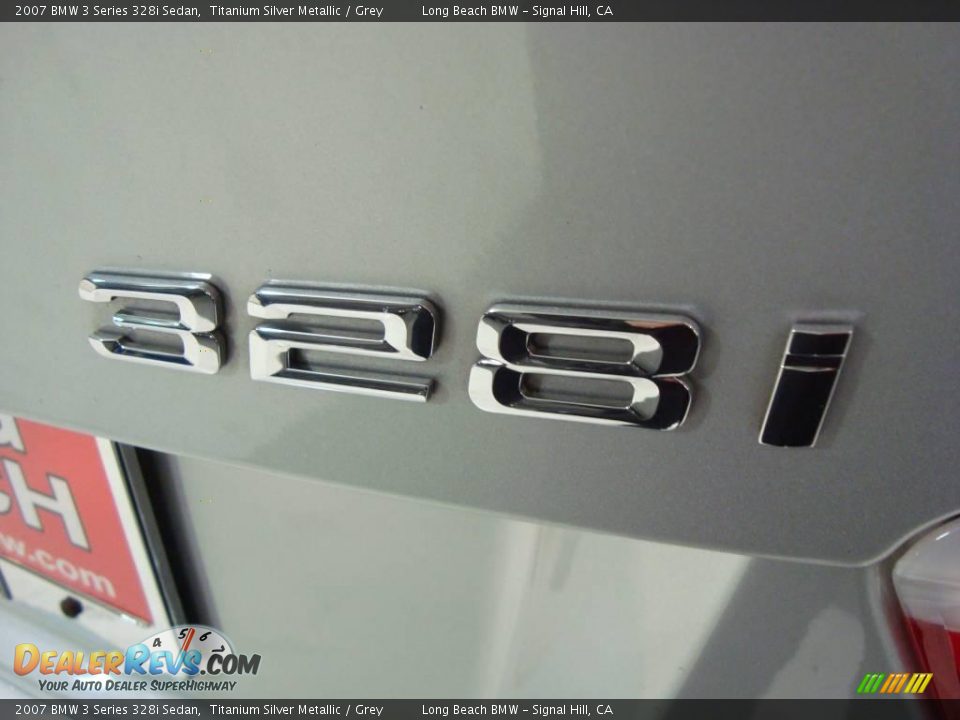 2007 BMW 3 Series 328i Sedan Titanium Silver Metallic / Grey Photo #8