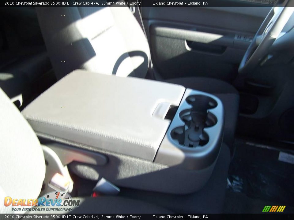 2010 Chevrolet Silverado 3500HD LT Crew Cab 4x4 Summit White / Ebony Photo #24