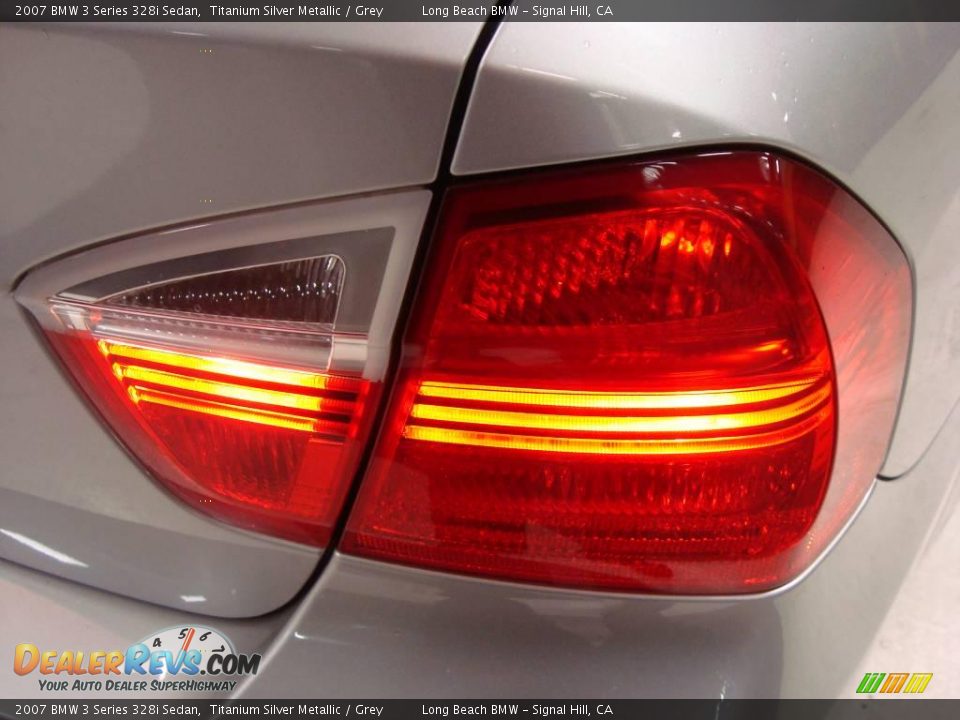 2007 BMW 3 Series 328i Sedan Titanium Silver Metallic / Grey Photo #9