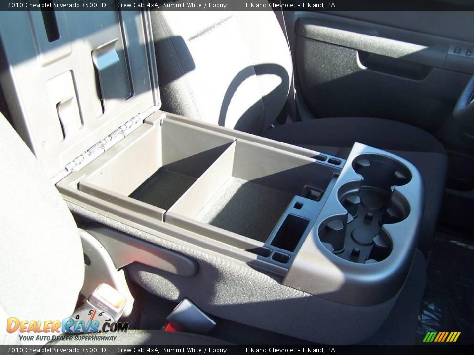 2010 Chevrolet Silverado 3500HD LT Crew Cab 4x4 Summit White / Ebony Photo #25