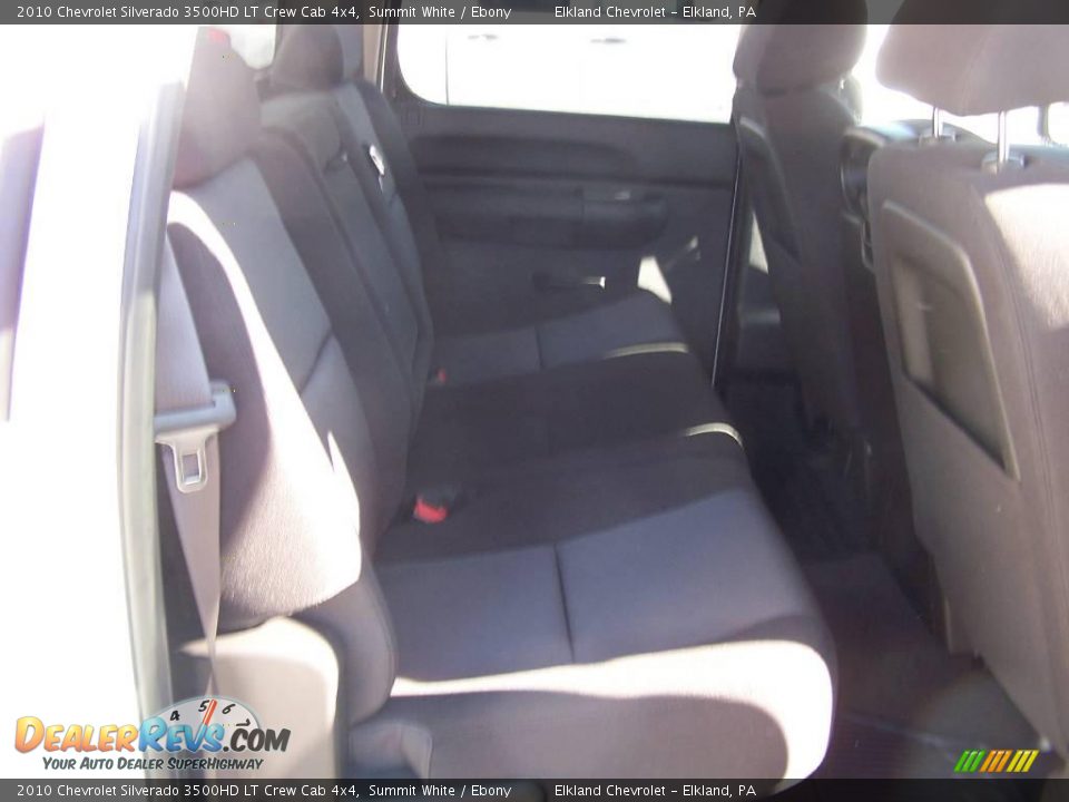 2010 Chevrolet Silverado 3500HD LT Crew Cab 4x4 Summit White / Ebony Photo #35