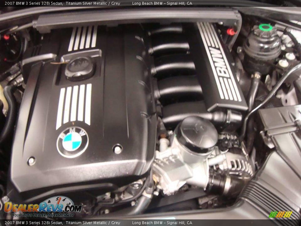 2007 BMW 3 Series 328i Sedan Titanium Silver Metallic / Grey Photo #19