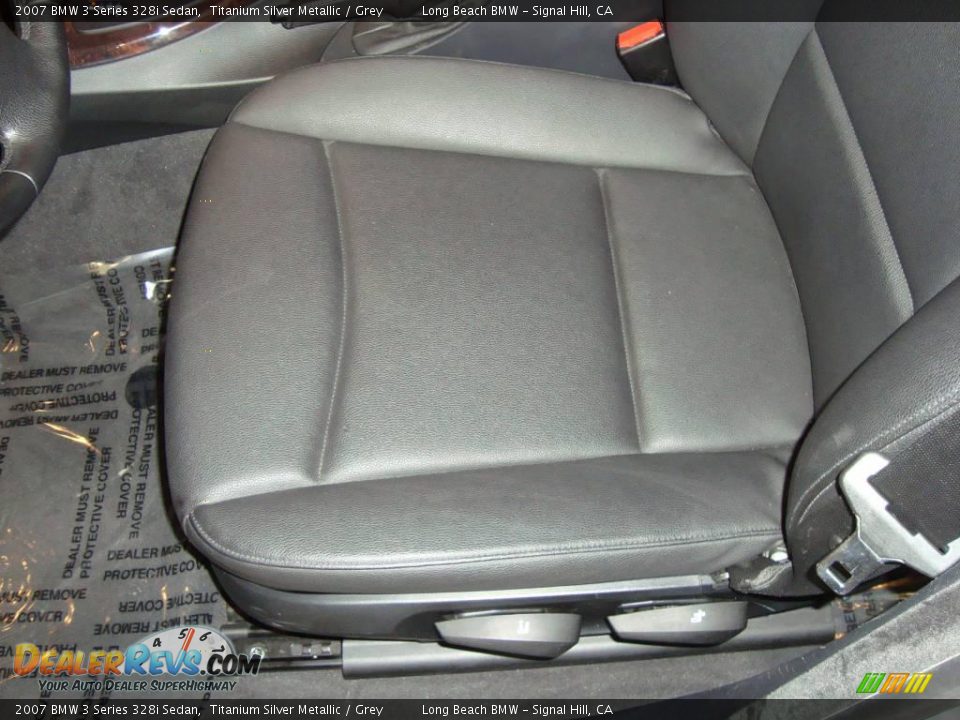 2007 BMW 3 Series 328i Sedan Titanium Silver Metallic / Grey Photo #23