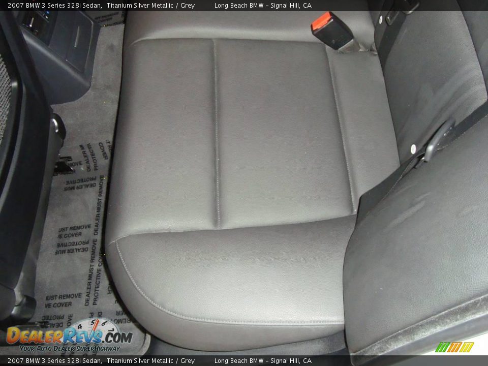 2007 BMW 3 Series 328i Sedan Titanium Silver Metallic / Grey Photo #29