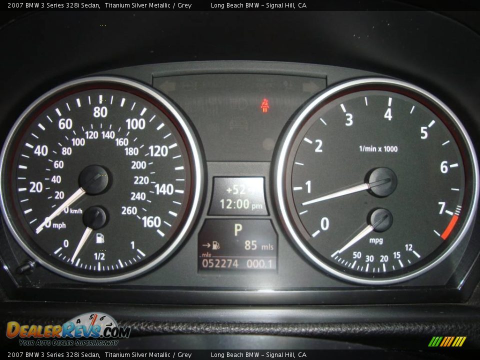 2007 BMW 3 Series 328i Sedan Titanium Silver Metallic / Grey Photo #33