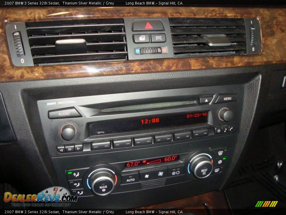 2007 BMW 3 Series 328i Sedan Titanium Silver Metallic / Grey Photo #35