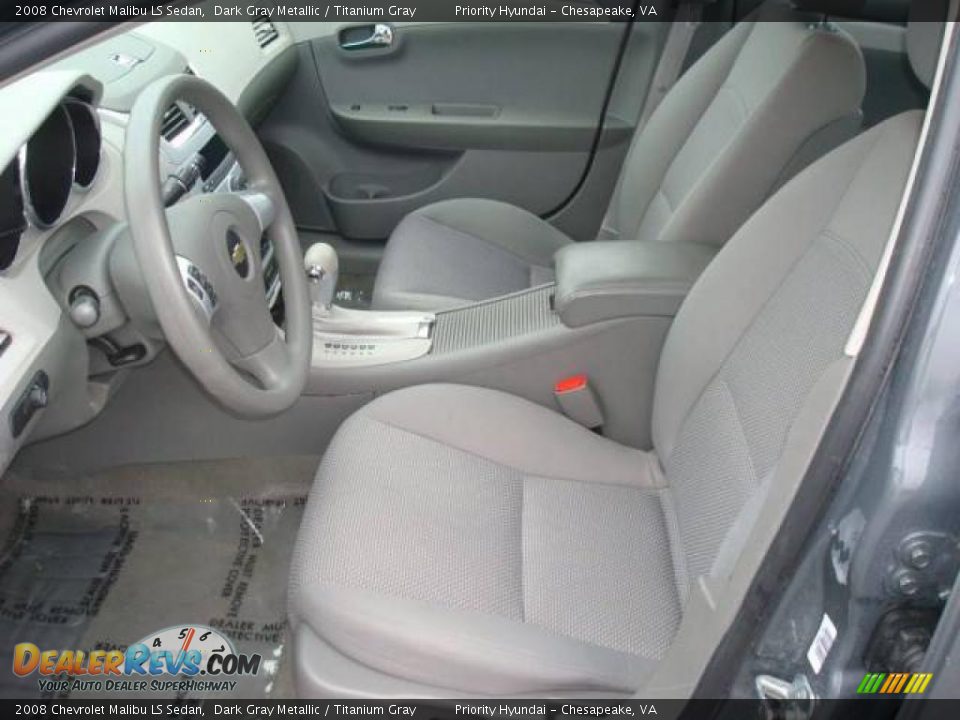 2008 Chevrolet Malibu LS Sedan Dark Gray Metallic / Titanium Gray Photo #9