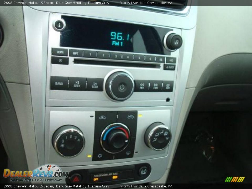 2008 Chevrolet Malibu LS Sedan Dark Gray Metallic / Titanium Gray Photo #13