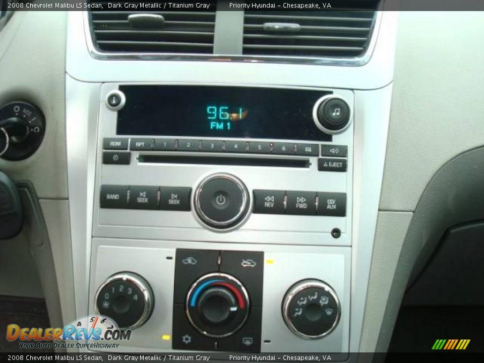 2008 Chevrolet Malibu LS Sedan Dark Gray Metallic / Titanium Gray Photo #14