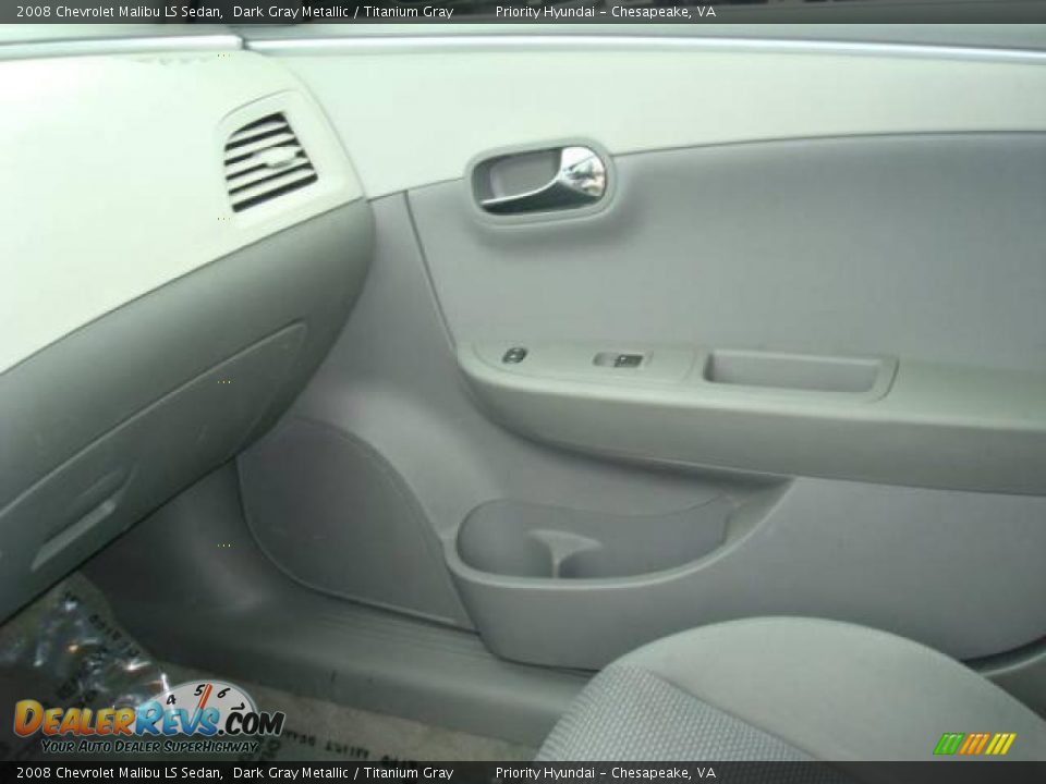 2008 Chevrolet Malibu LS Sedan Dark Gray Metallic / Titanium Gray Photo #16