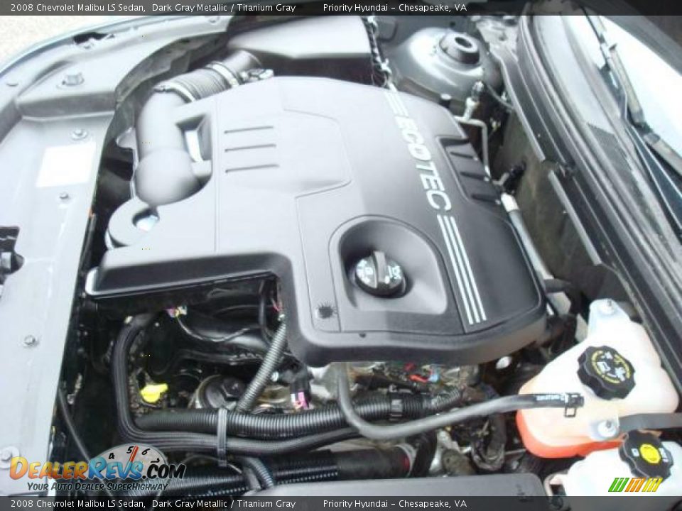 2008 Chevrolet Malibu LS Sedan Dark Gray Metallic / Titanium Gray Photo #23