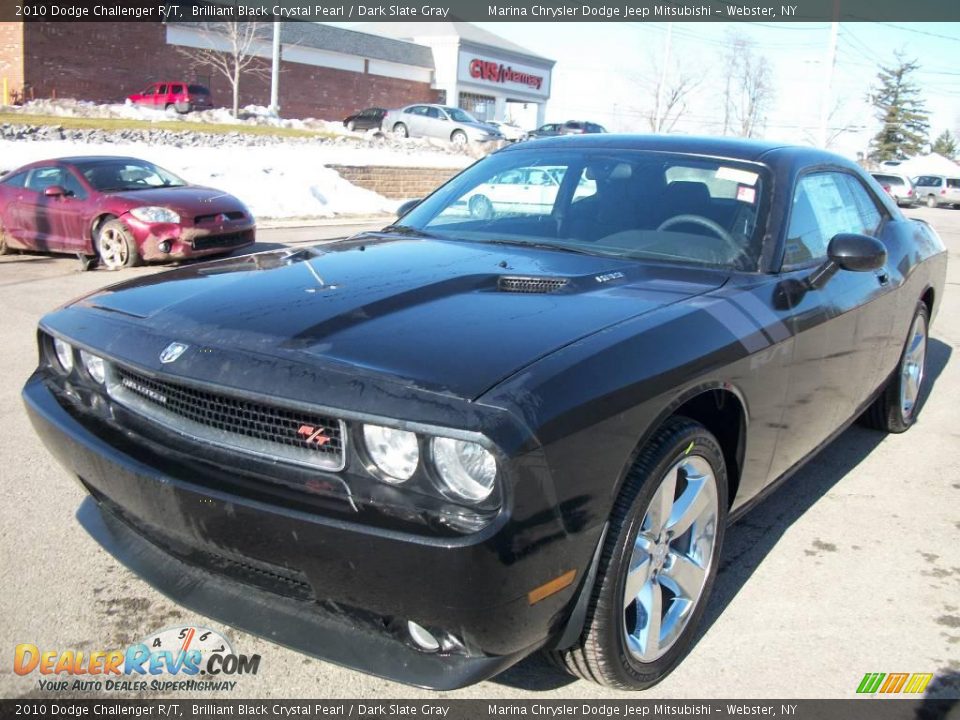2010 Dodge Challenger R/T Brilliant Black Crystal Pearl / Dark Slate Gray Photo #1