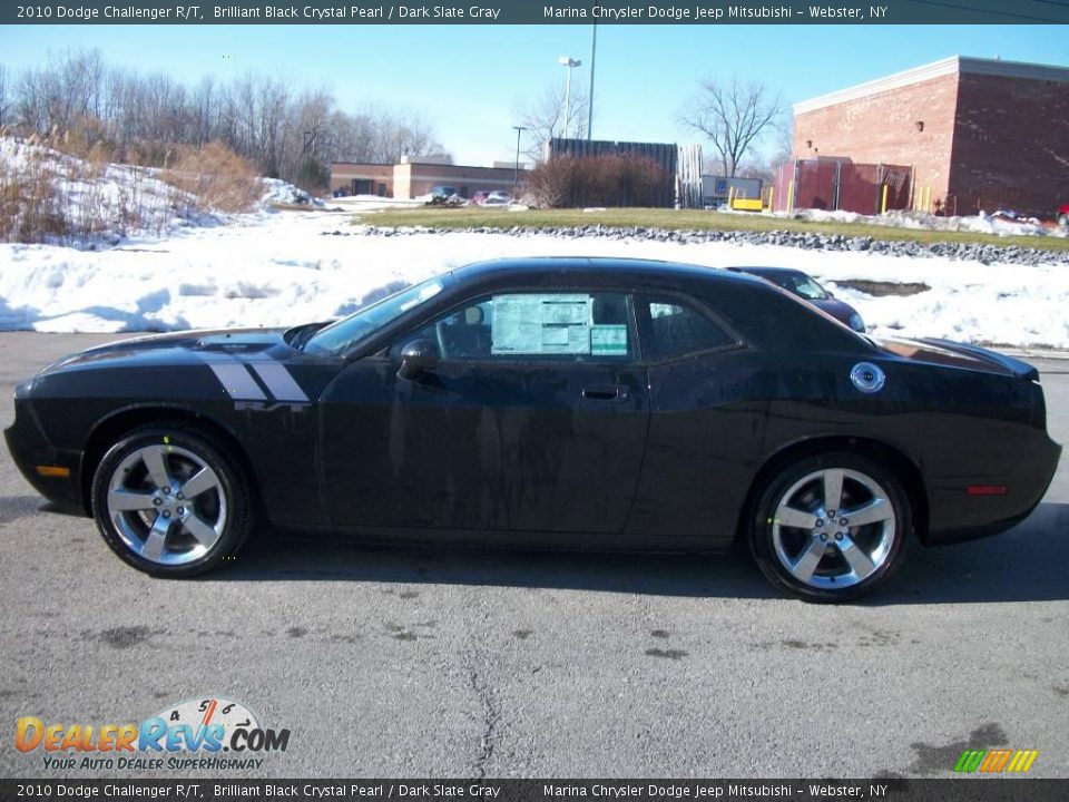 2010 Dodge Challenger R/T Brilliant Black Crystal Pearl / Dark Slate Gray Photo #2