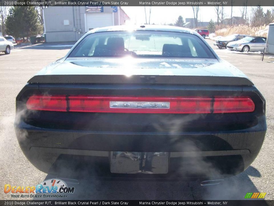 2010 Dodge Challenger R/T Brilliant Black Crystal Pearl / Dark Slate Gray Photo #4