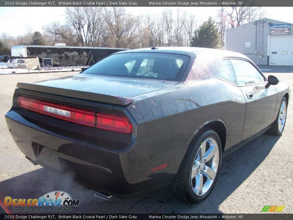 2010 Dodge Challenger R/T Brilliant Black Crystal Pearl / Dark Slate Gray Photo #5