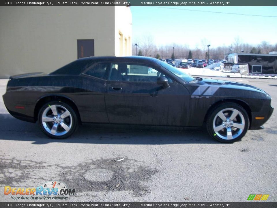 2010 Dodge Challenger R/T Brilliant Black Crystal Pearl / Dark Slate Gray Photo #6
