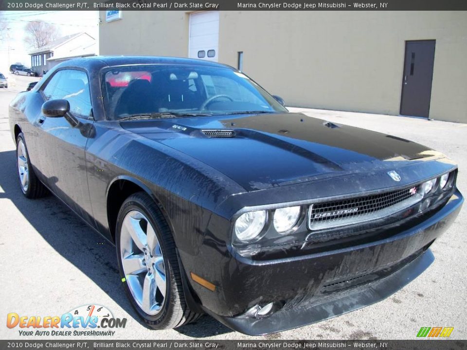 2010 Dodge Challenger R/T Brilliant Black Crystal Pearl / Dark Slate Gray Photo #7