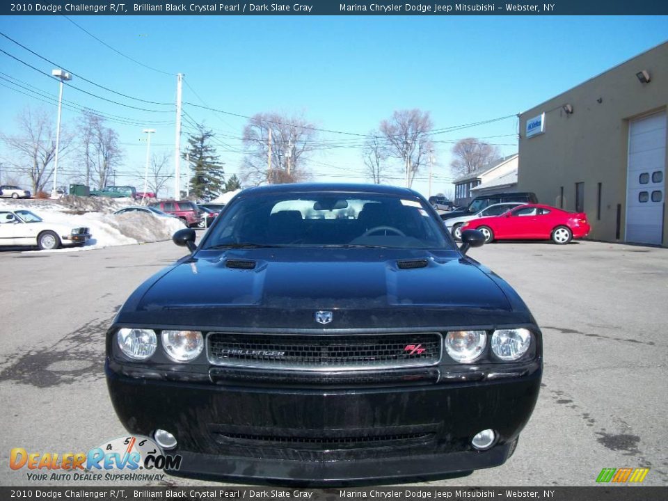2010 Dodge Challenger R/T Brilliant Black Crystal Pearl / Dark Slate Gray Photo #8