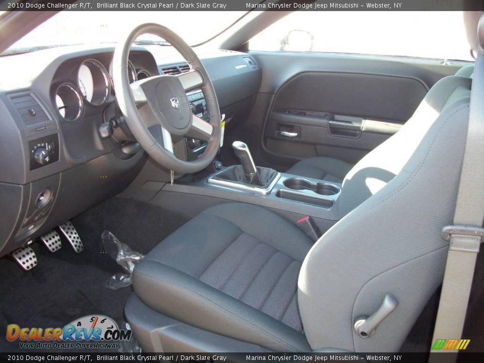 2010 Dodge Challenger R/T Brilliant Black Crystal Pearl / Dark Slate Gray Photo #10