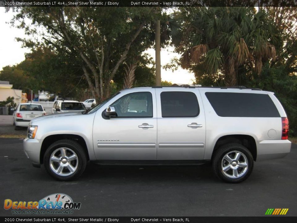 2010 Chevrolet Suburban LT 4x4 Sheer Silver Metallic / Ebony Photo #3