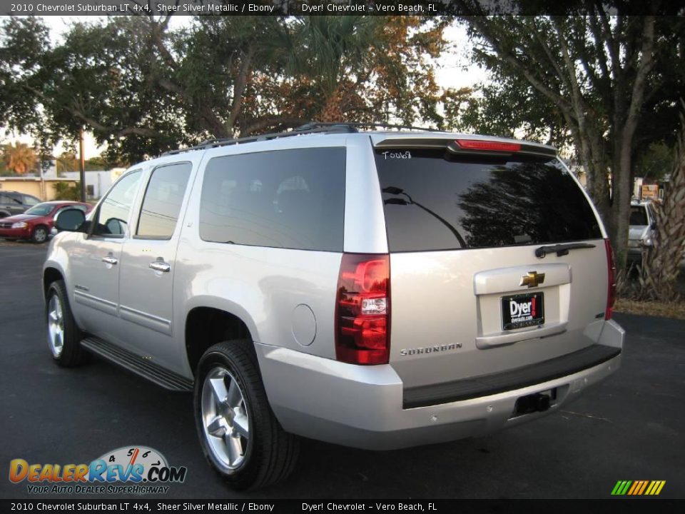 2010 Chevrolet Suburban LT 4x4 Sheer Silver Metallic / Ebony Photo #5