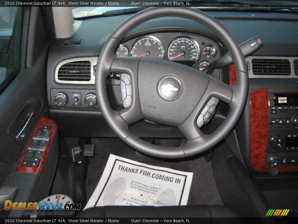 2010 Chevrolet Suburban LT 4x4 Sheer Silver Metallic / Ebony Photo #11