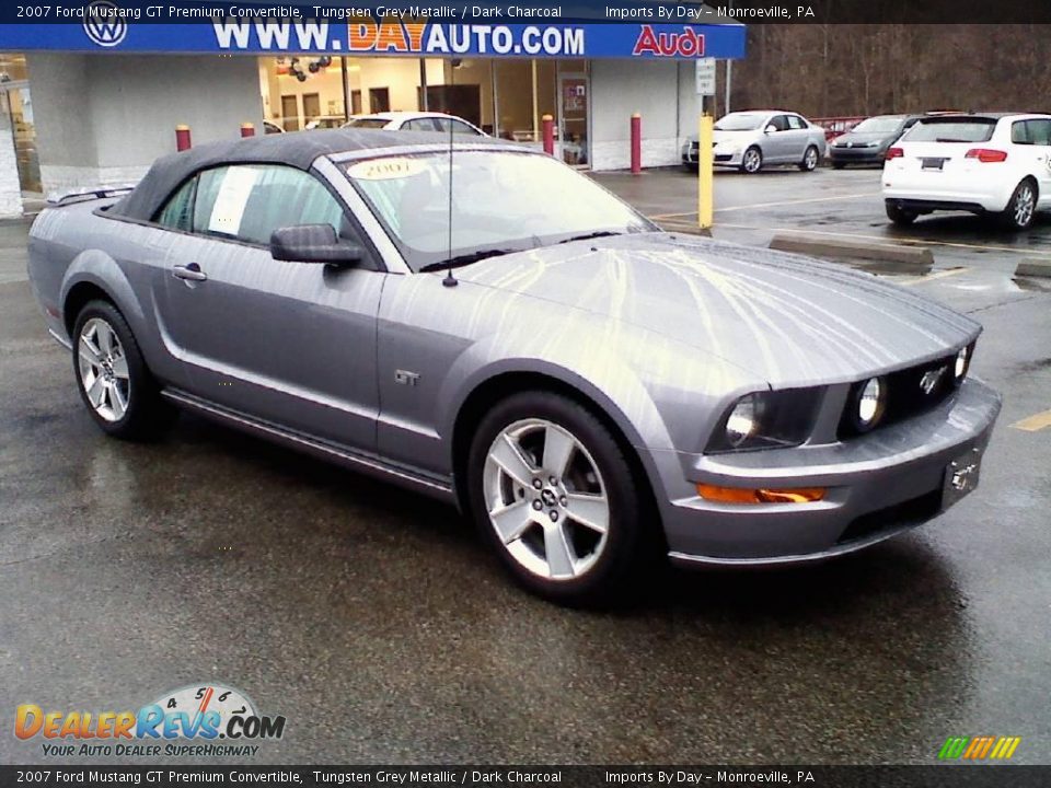 2007 Ford Mustang GT Premium Convertible Tungsten Grey Metallic / Dark Charcoal Photo #3