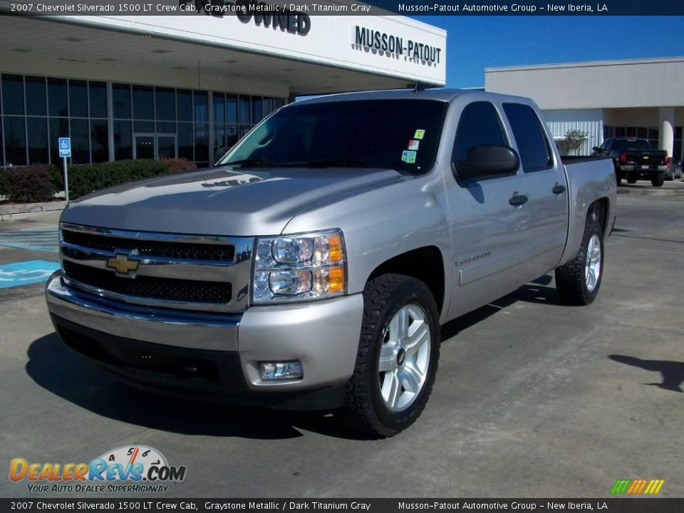 2007 Chevrolet Silverado 1500 LT Crew Cab Graystone Metallic / Dark Titanium Gray Photo #1