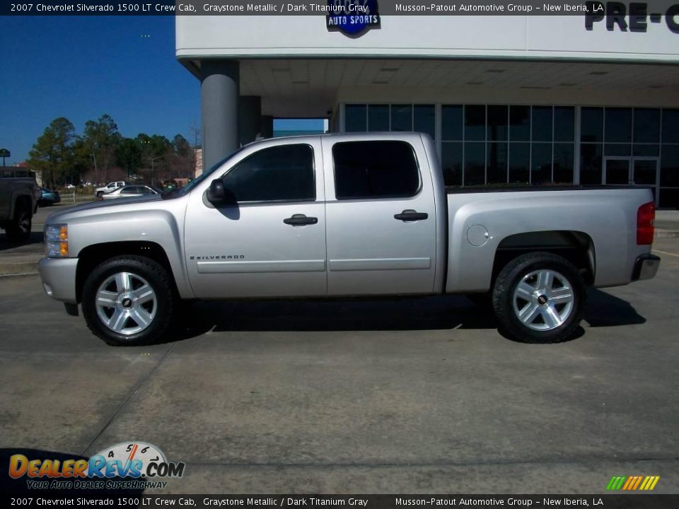 2007 Chevrolet Silverado 1500 LT Crew Cab Graystone Metallic / Dark Titanium Gray Photo #2