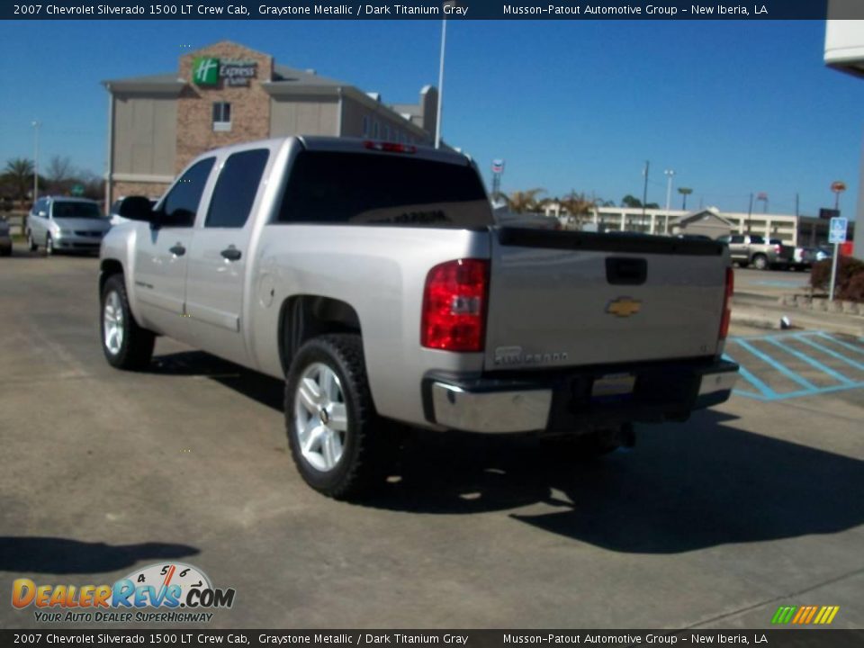 2007 Chevrolet Silverado 1500 LT Crew Cab Graystone Metallic / Dark Titanium Gray Photo #3