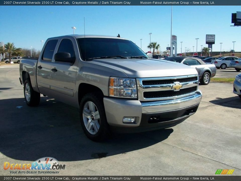 2007 Chevrolet Silverado 1500 LT Crew Cab Graystone Metallic / Dark Titanium Gray Photo #7