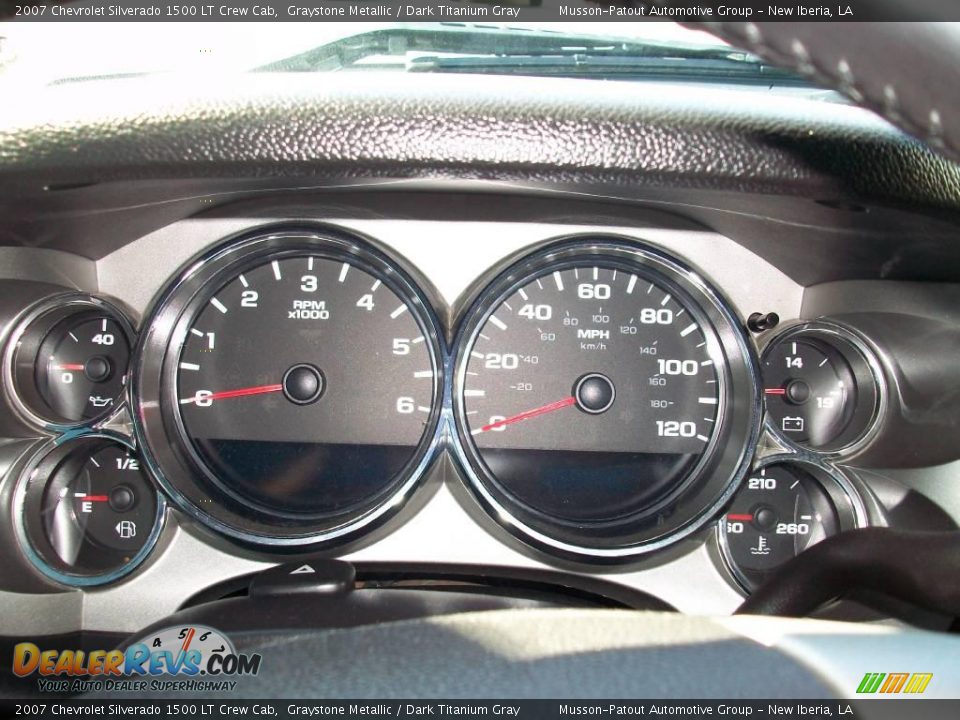 2007 Chevrolet Silverado 1500 LT Crew Cab Graystone Metallic / Dark Titanium Gray Photo #13