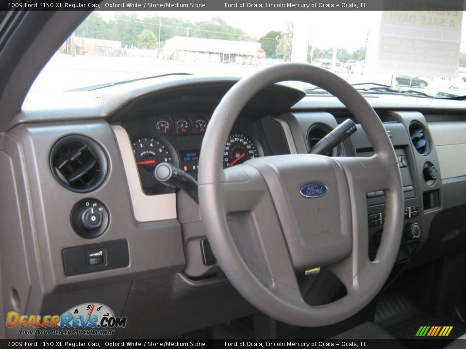2009 Ford F150 XL Regular Cab Oxford White / Stone/Medium Stone Photo #3