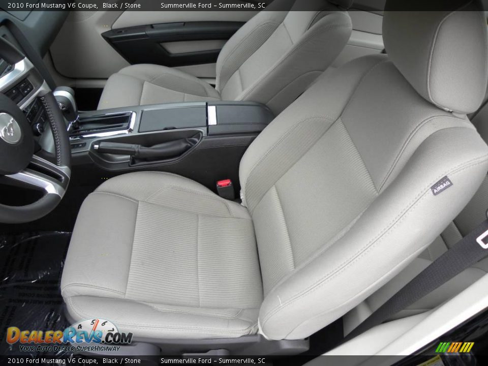 2010 Ford Mustang V6 Coupe Black / Stone Photo #4